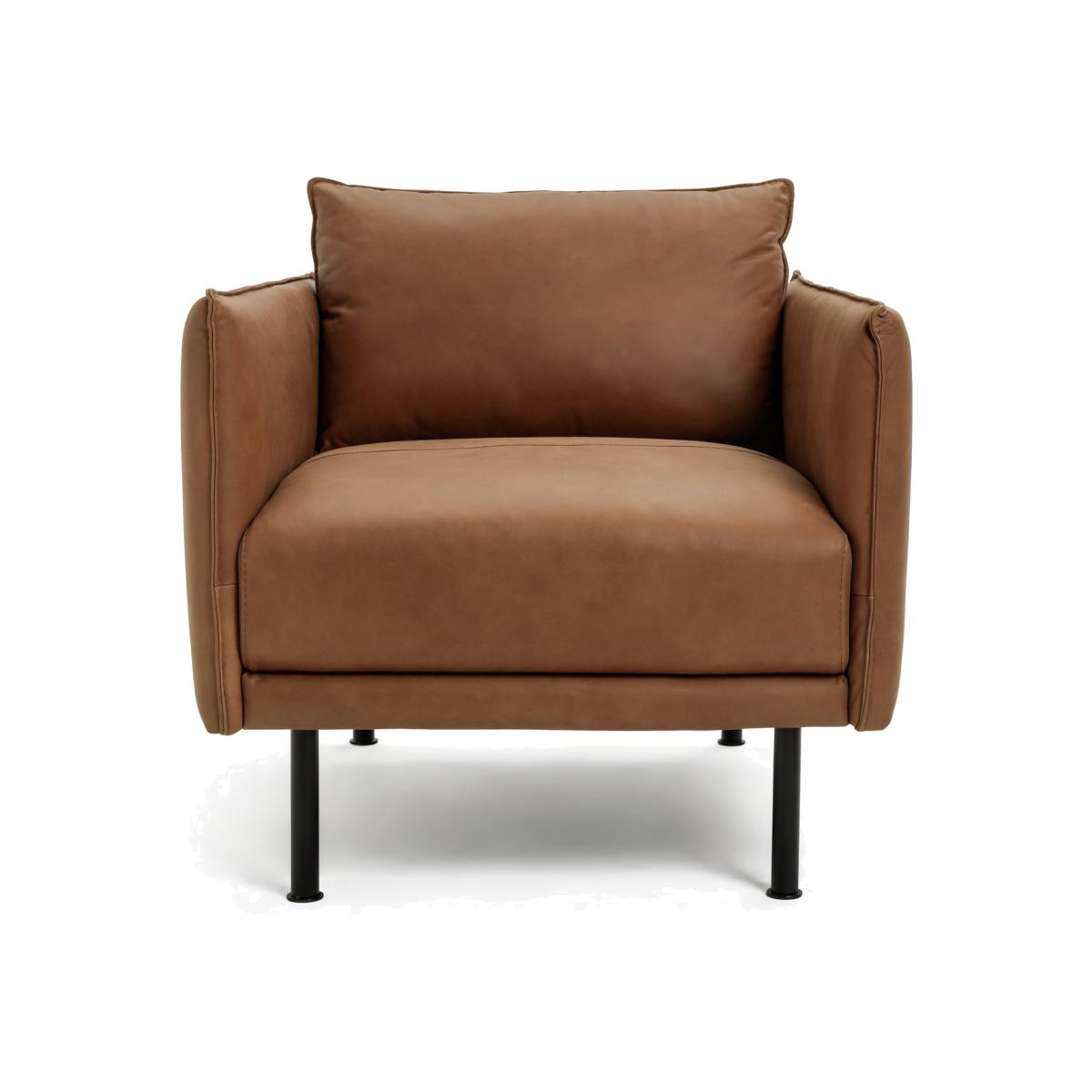 Habitat Moore Leather Armchair - Tan – image 1