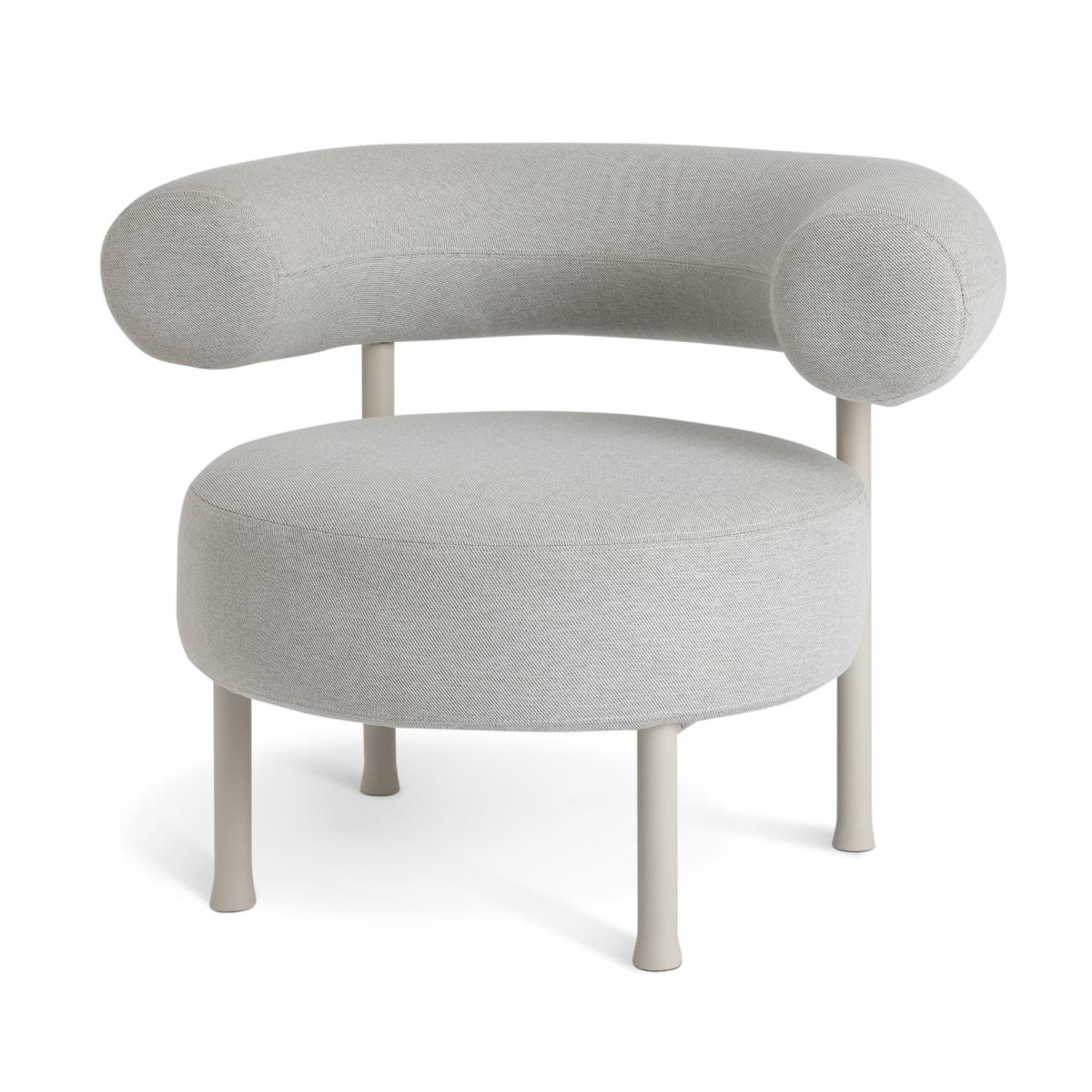 Habitat 60 Tuva Fabric Curved Chair - Grey – image 5