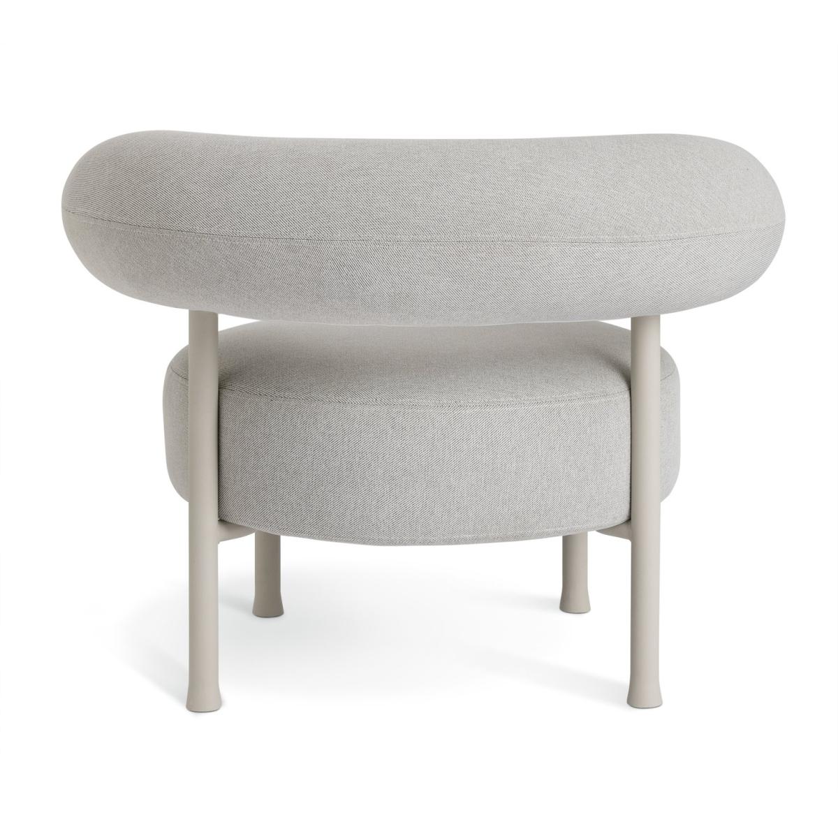 Habitat 60 Tuva Fabric Curved Chair - Grey – image 6