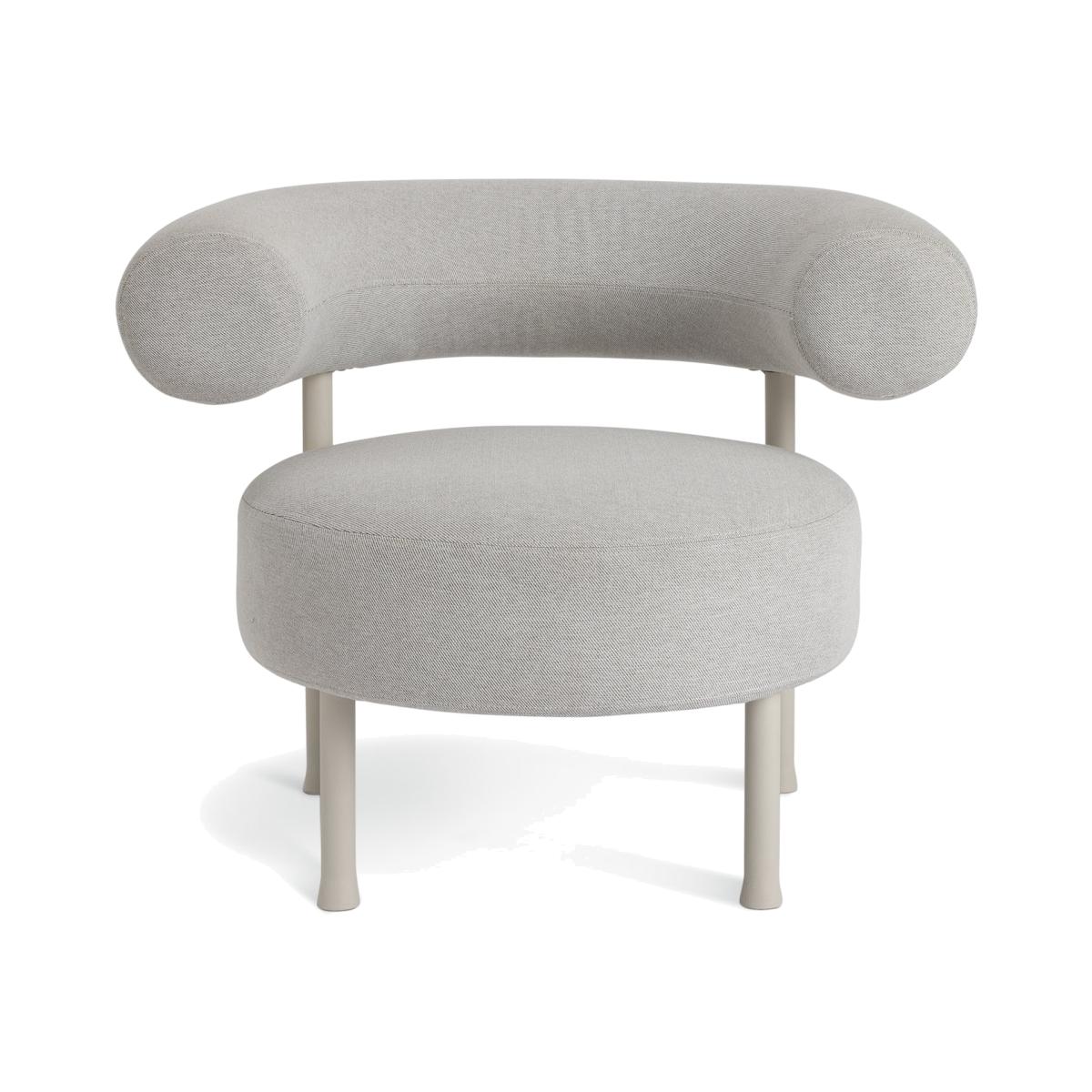 Habitat 60 Tuva Fabric Curved Chair - Grey – image 1