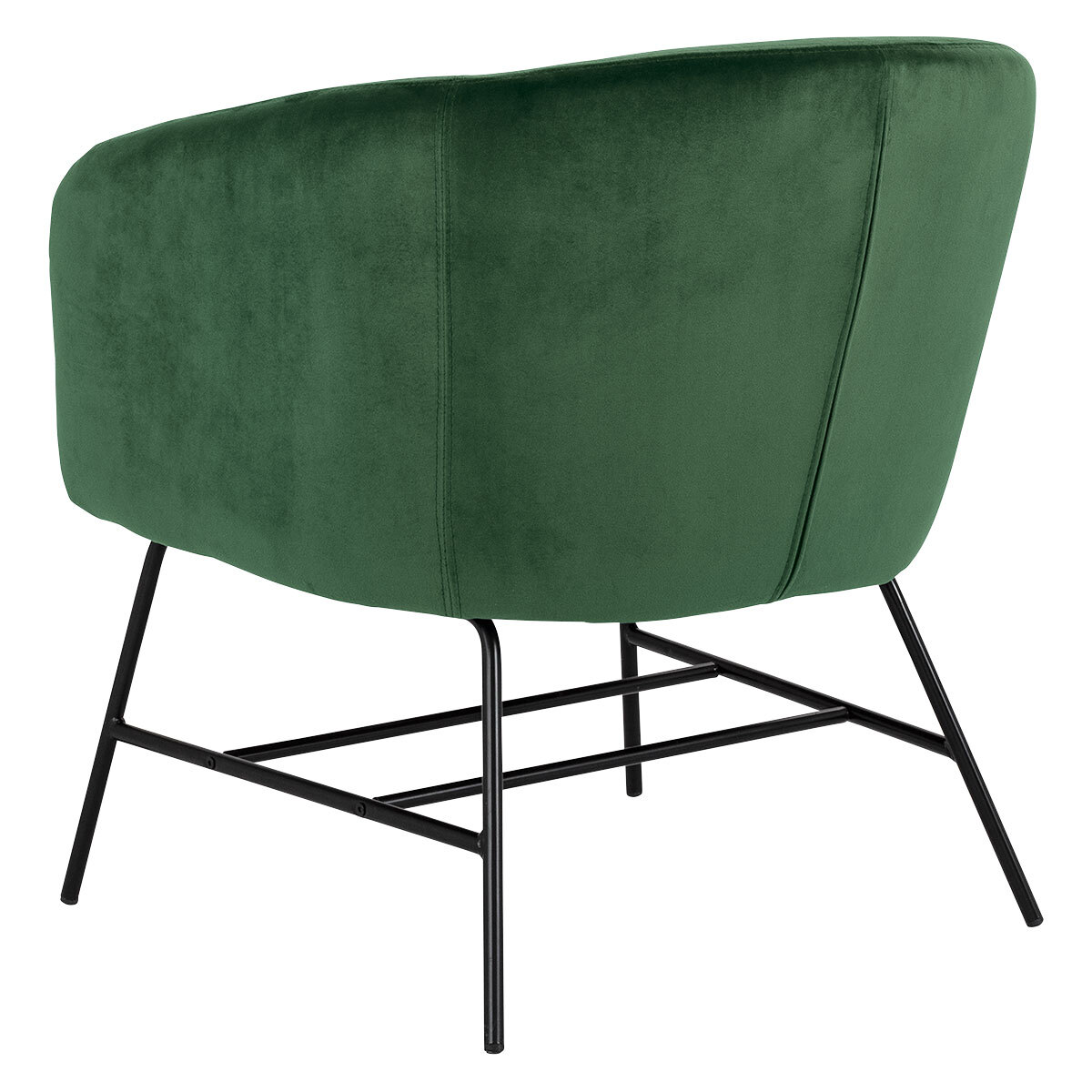 Freya Green Velvet Armchair, Green – image 4