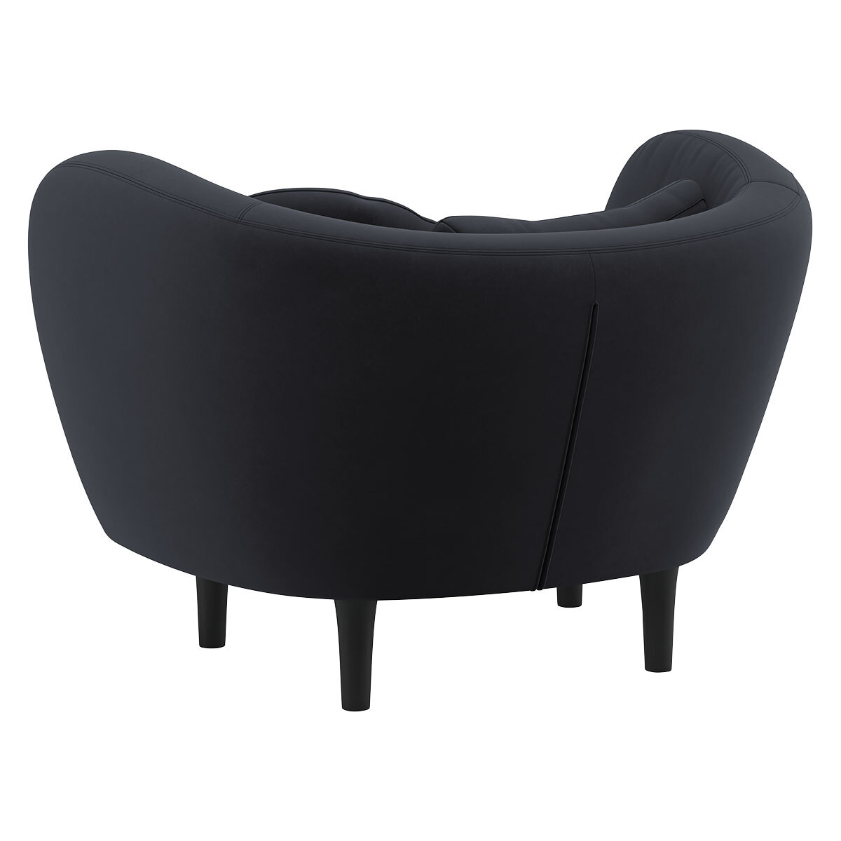 Habitat Arya Charcoal Velvet Armchair – image 5