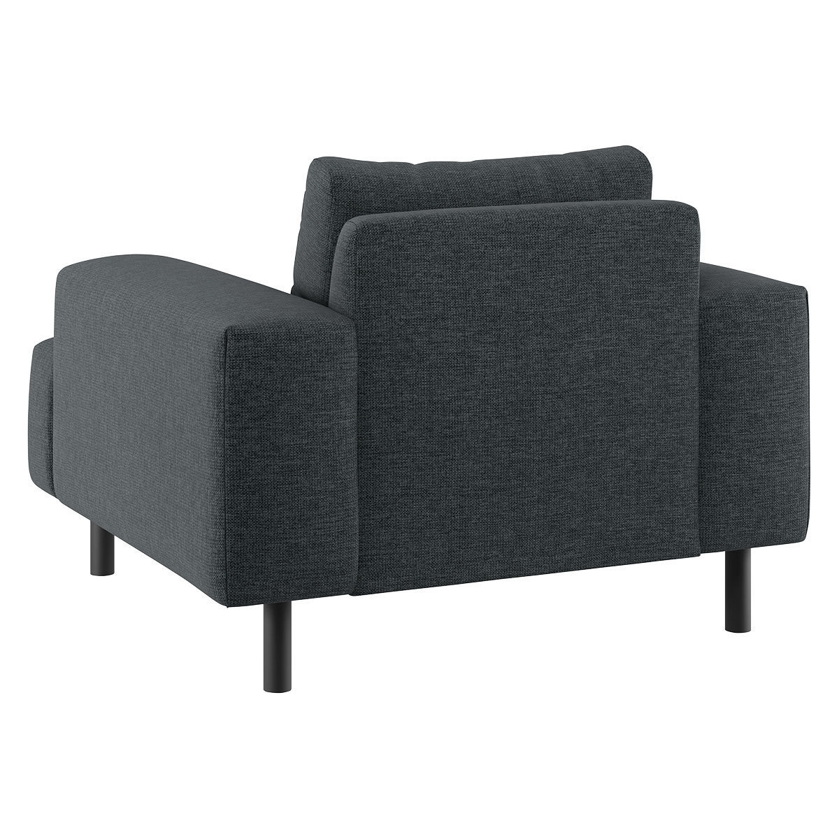 Julien Charcoal Grey FaBric Armchair, Charcoal – image 3