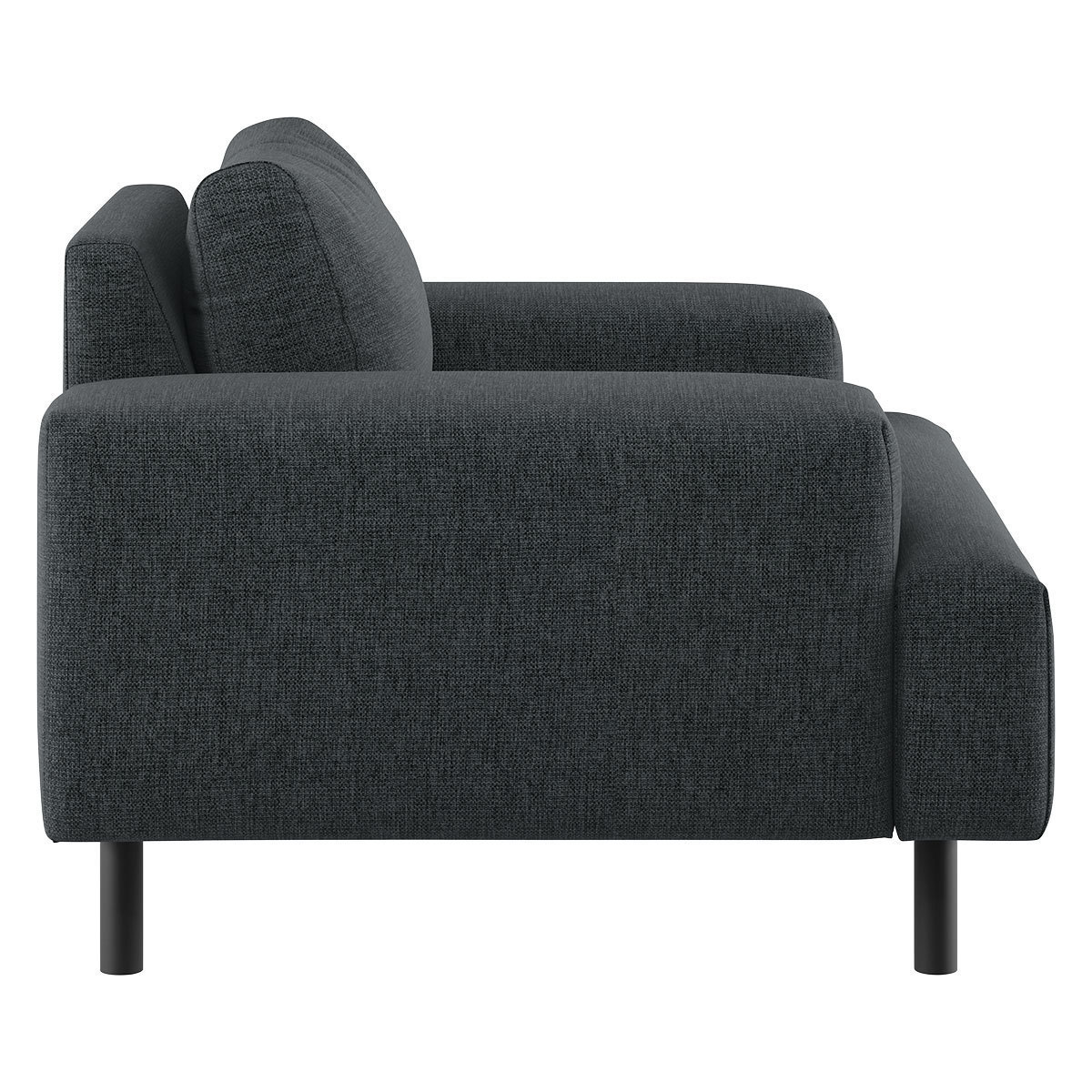Julien Charcoal Grey FaBric Armchair, Charcoal – image 5