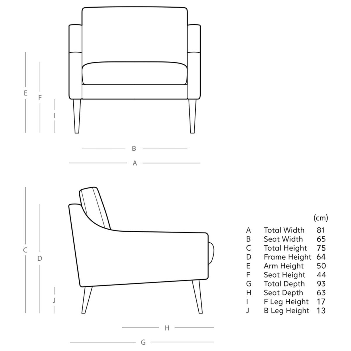 Swoon Turin Velvet Armchair - Granite Grey – image 8