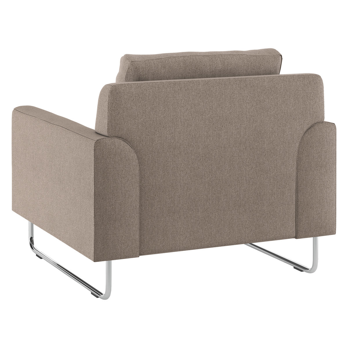 Lyle Natural FaBric Armchair, Metal Legs, Natural – image 4