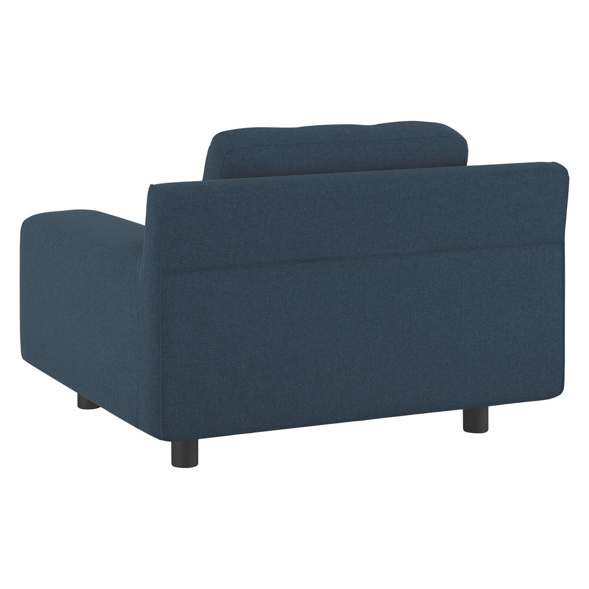 Hendricks Navy Blue Tweed Wool Mix Armchair, Navy – image 5