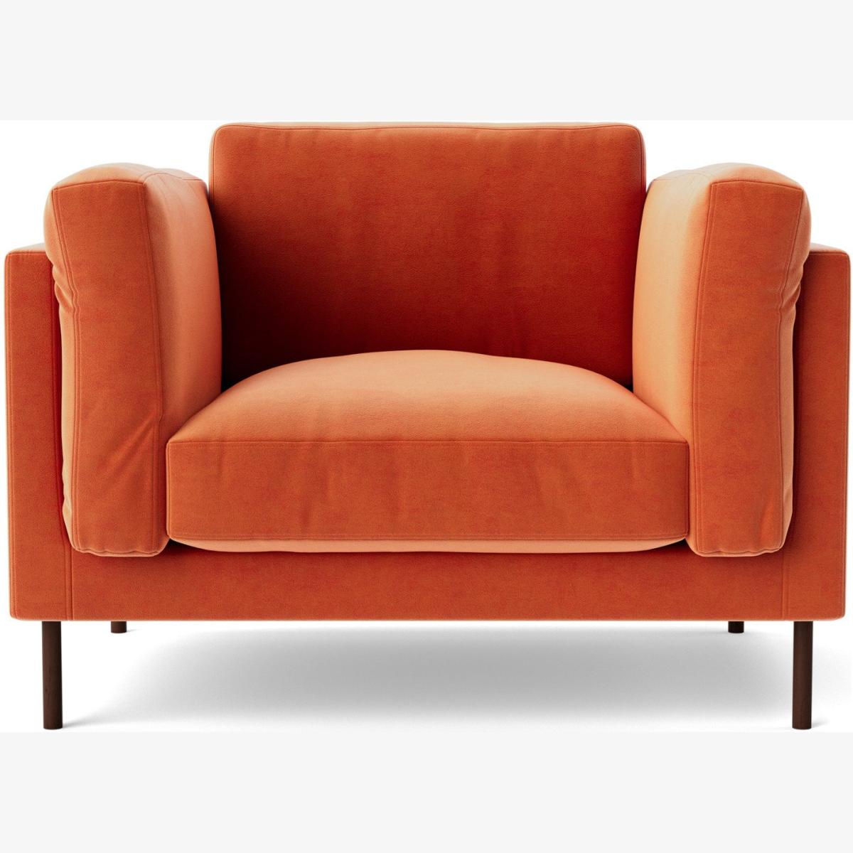 Swoon Munich Velvet Armchair - Burnt Orange – image 1