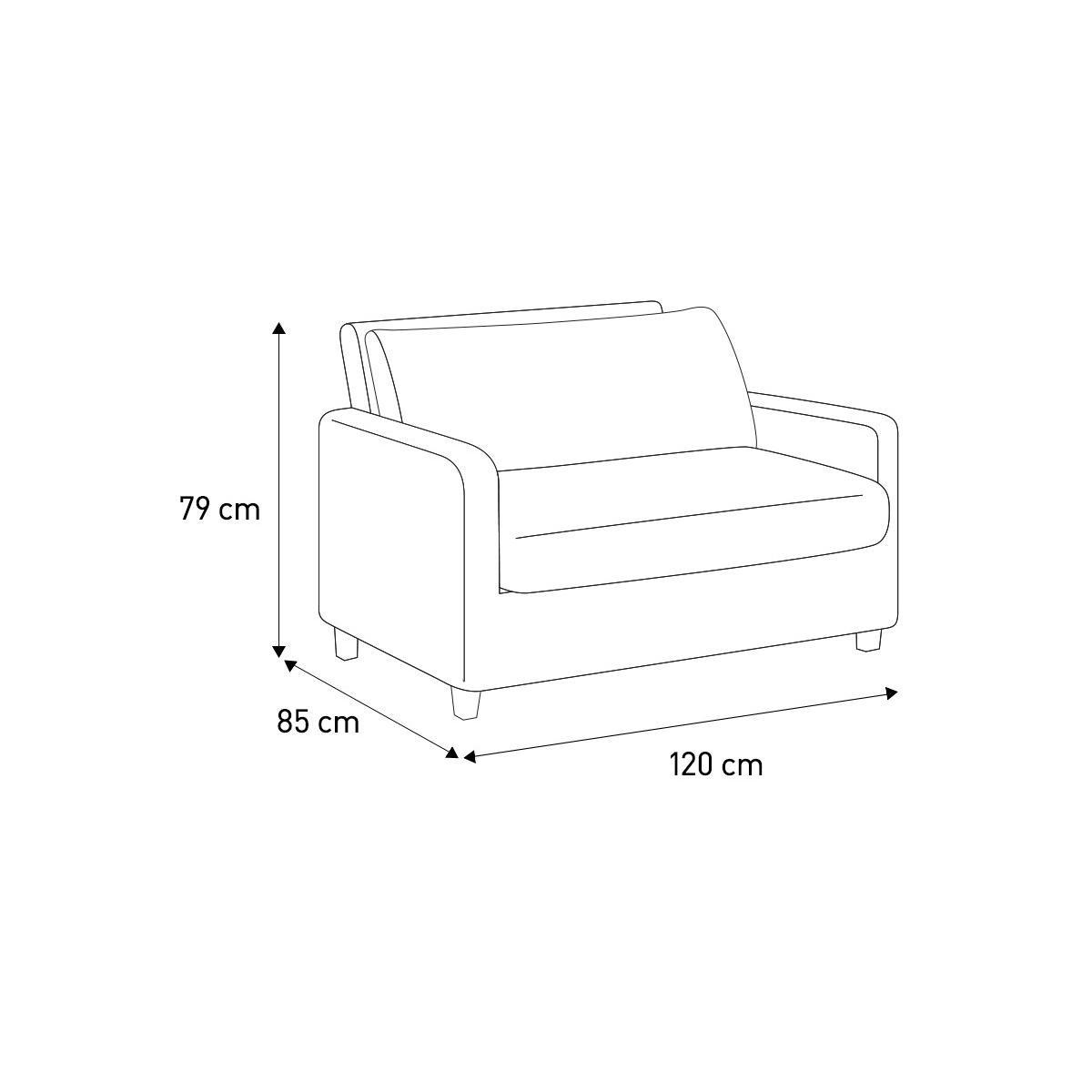 Habitat Chester Fabric Cuddle Chair - Teal – image 8