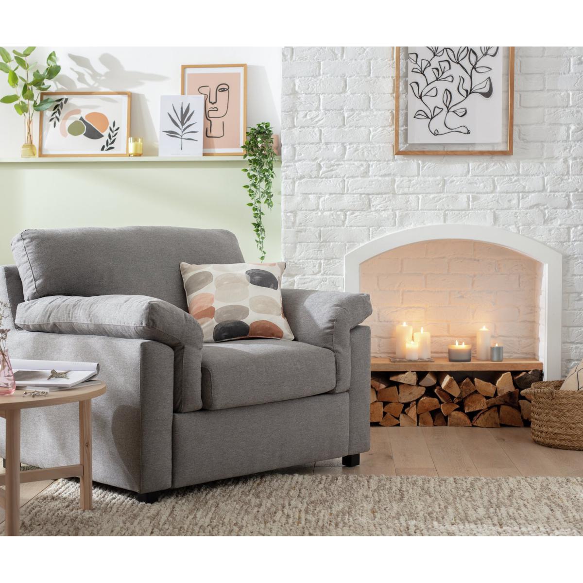 Habitat Florence Fabric Chair - Grey – image 3