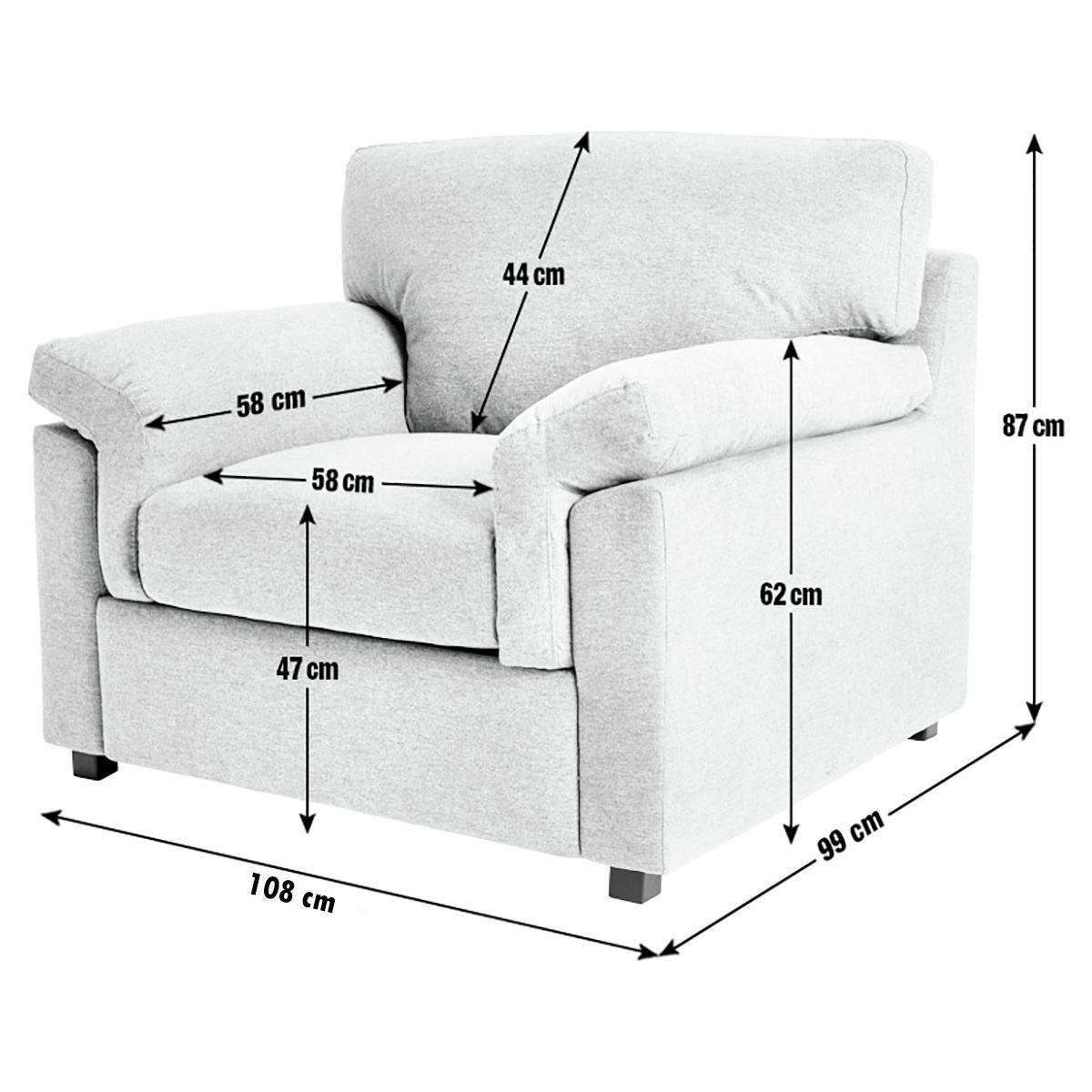 Habitat Florence Fabric Chair - Grey – image 4