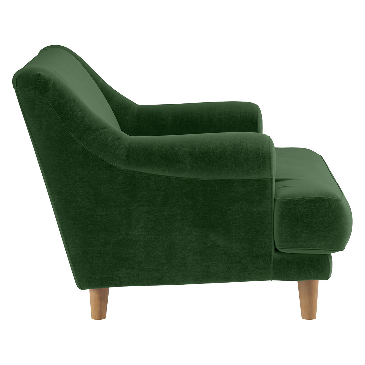 Townsend Moss Green Velvet Armchair, Moss Green – image 4