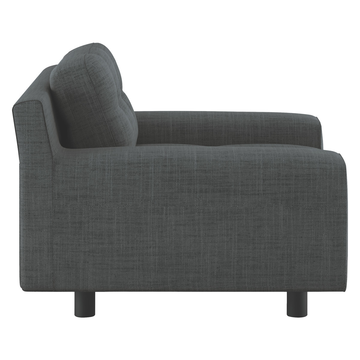 Hendricks Charcoal Grey Italian Woven Armchair, Charcoal – image 4