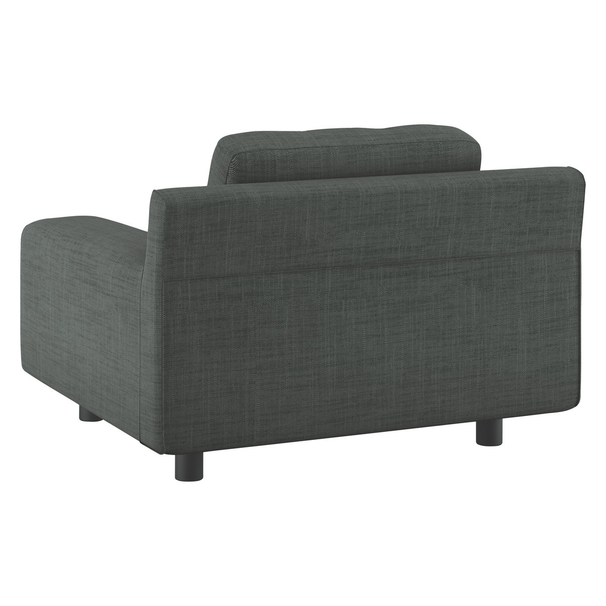 Hendricks Charcoal Grey Italian Woven Armchair, Charcoal – image 5