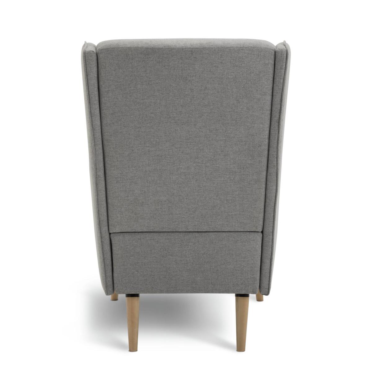 Habitat Callie Self Assembly Fabric Wingback Chair - Grey – image 6