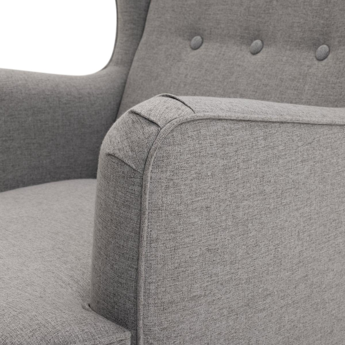 Habitat Callie Self Assembly Fabric Wingback Chair - Grey – image 9