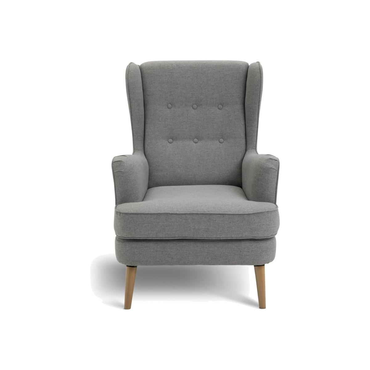 Habitat Callie Self Assembly Fabric Wingback Chair - Grey – image 1