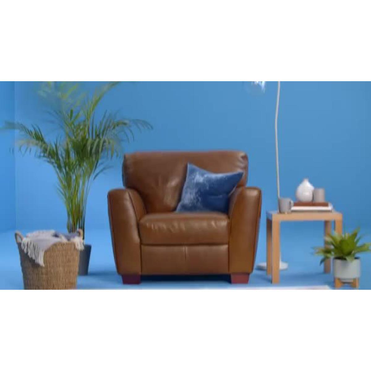 Habitat Milford Leather Chair - Tan – image 2
