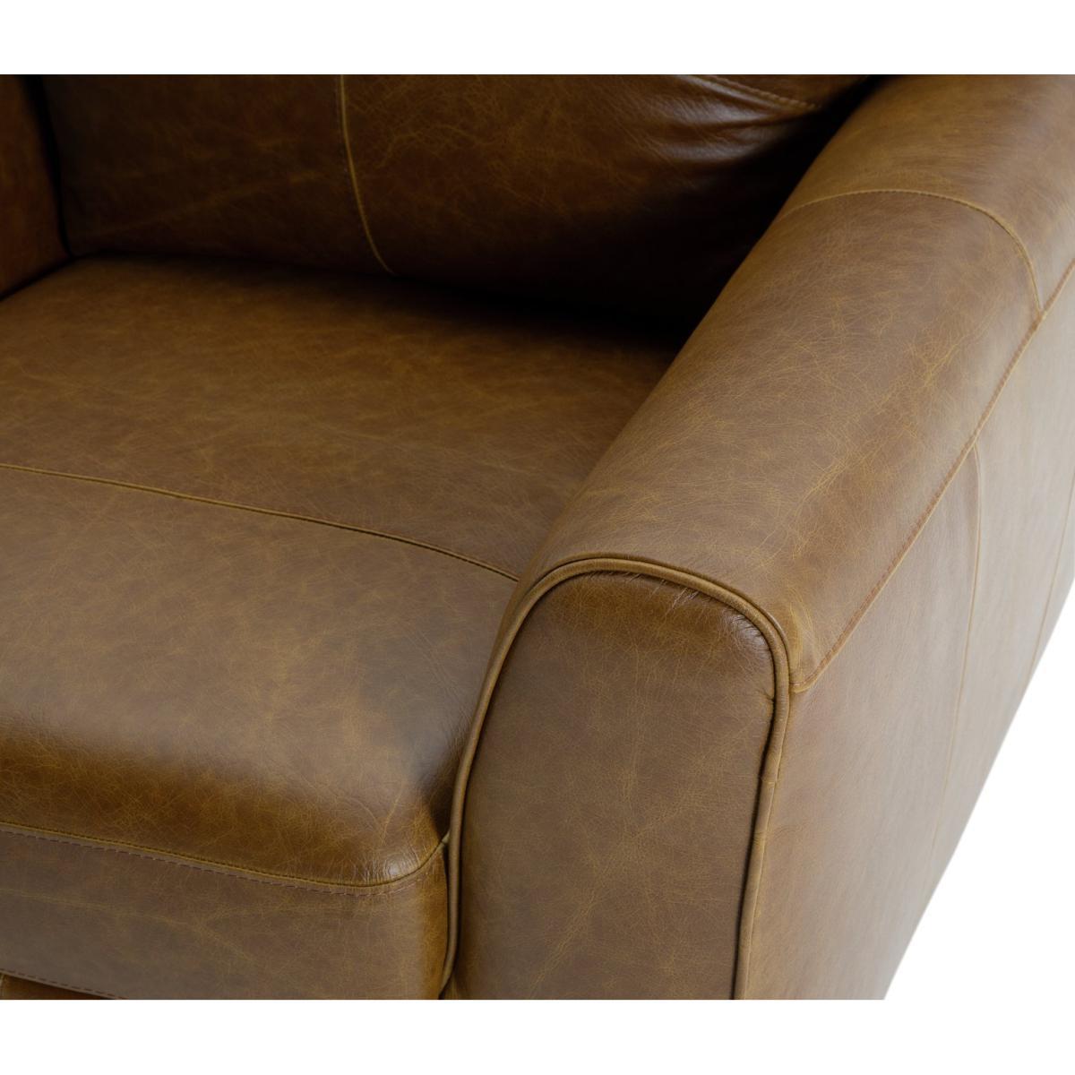 Habitat Milford Leather Chair - Tan – image 8