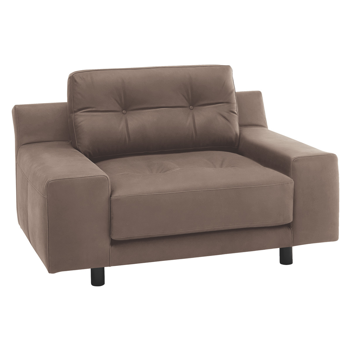 Hendricks Light Brown Luxury Leather Armchair, Brown – image 3