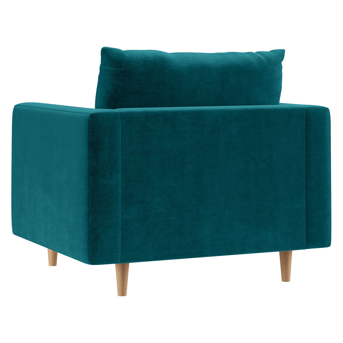 Naya Green Velvet Armchair, Green – image 5