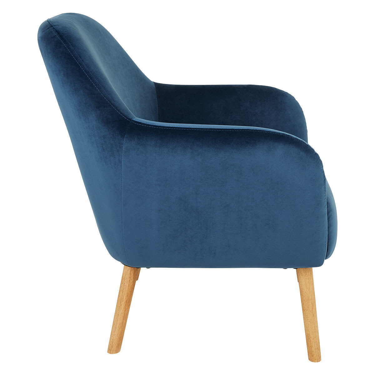 TulsaBlueVelvetArmchair – image 4