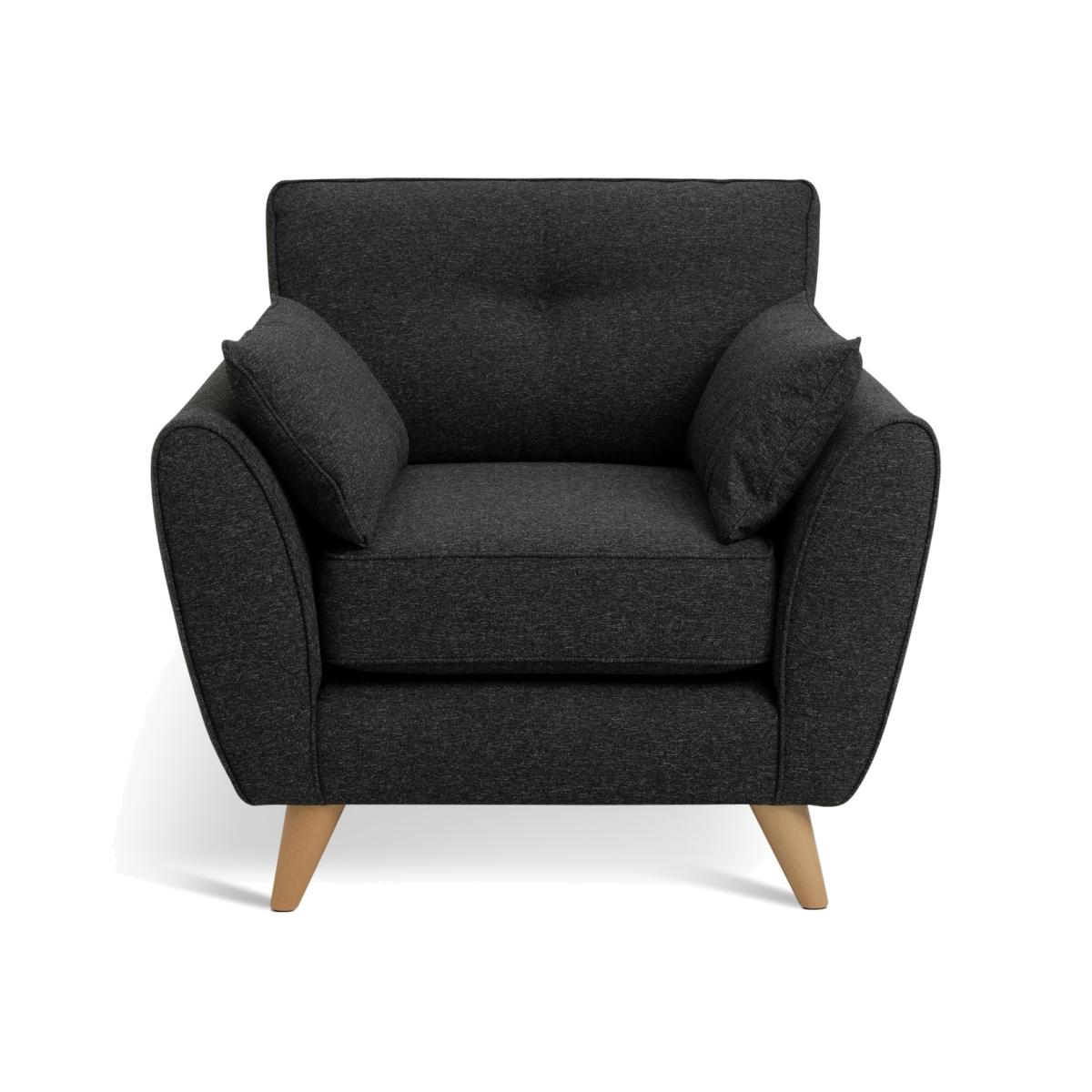 Habitat Iris Fabric Armchair - Charcoal – image 1