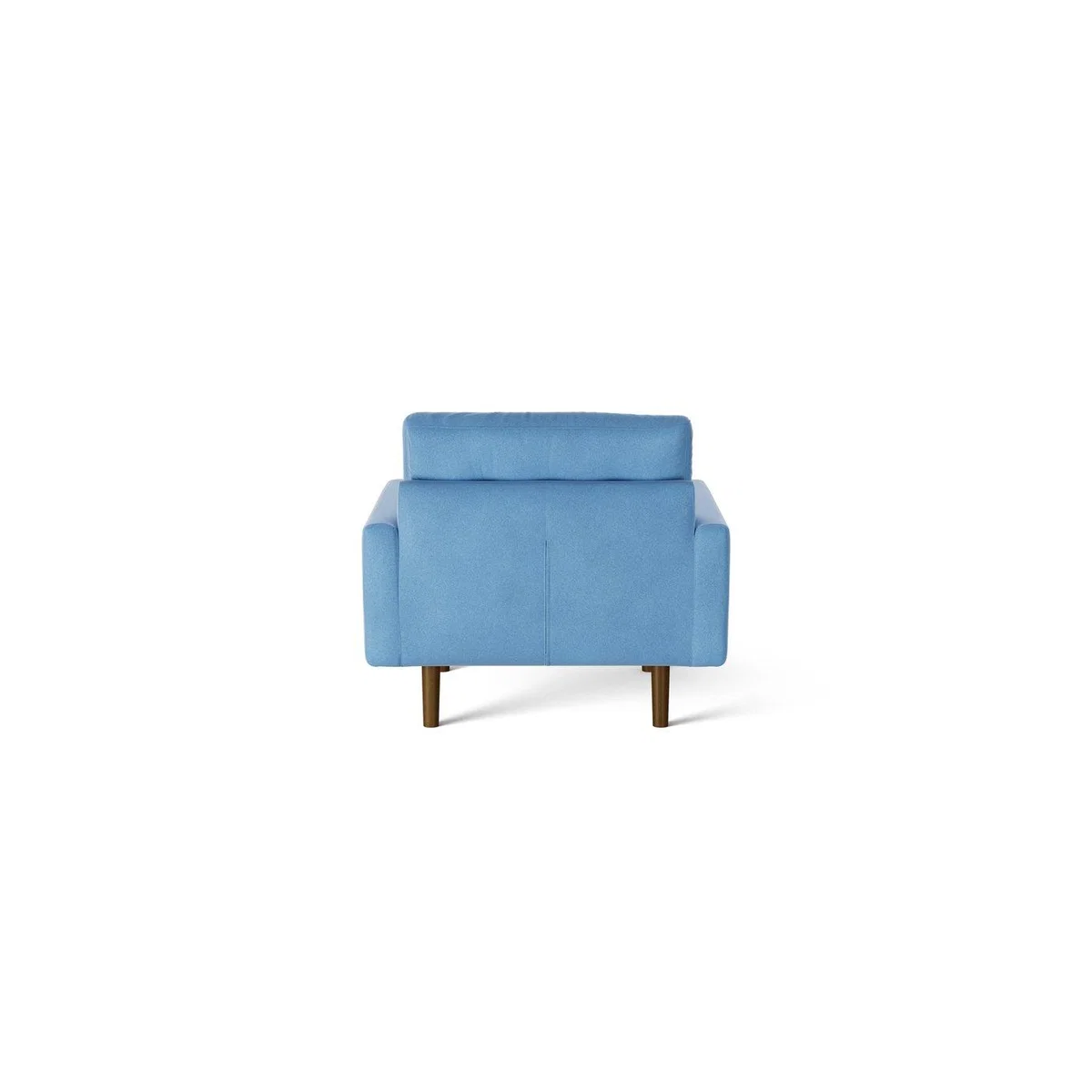 Habitat Fenner Velvet Armchair - Sky Blue - Dark Leg – image 4