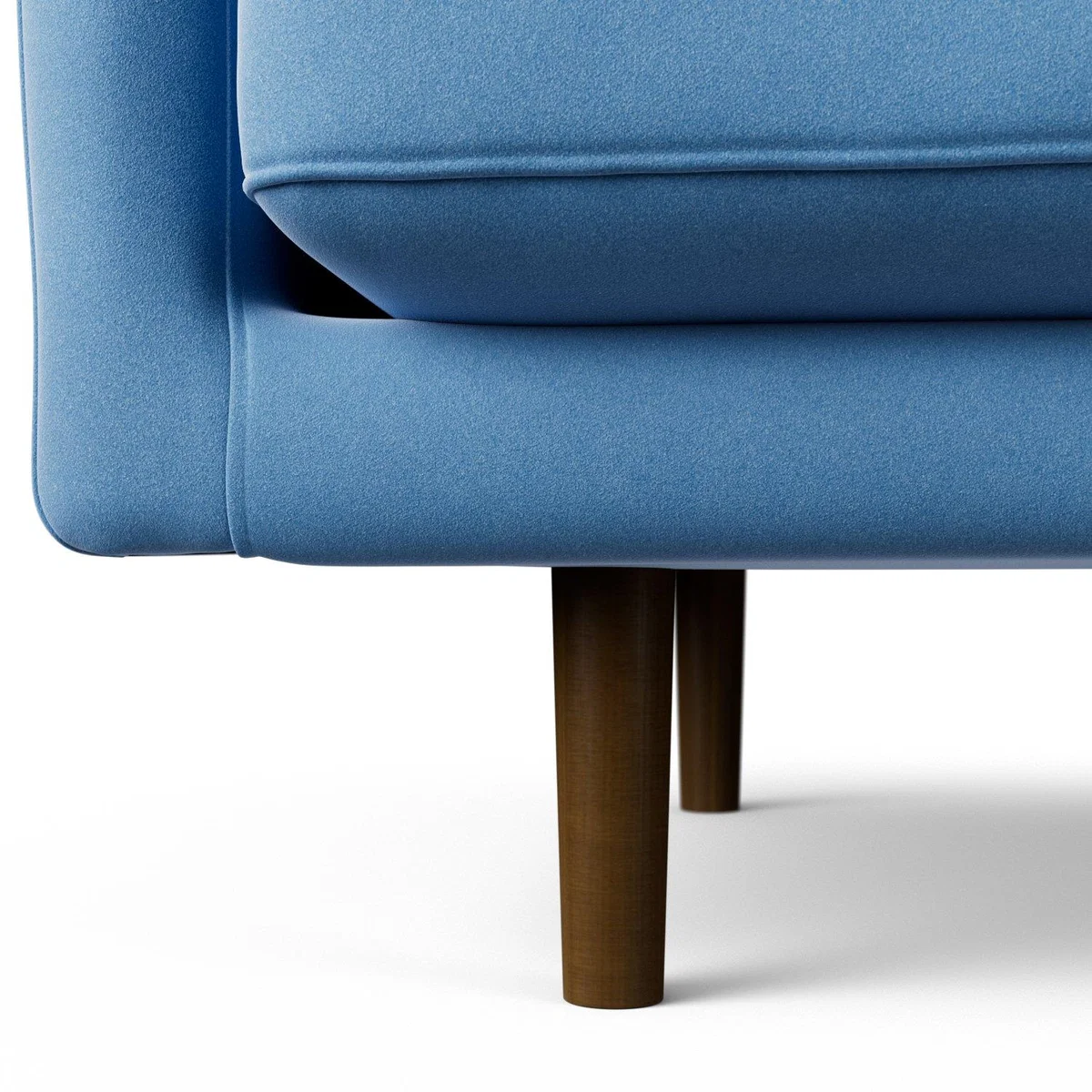 Habitat Fenner Velvet Armchair - Sky Blue - Dark Leg – image 5