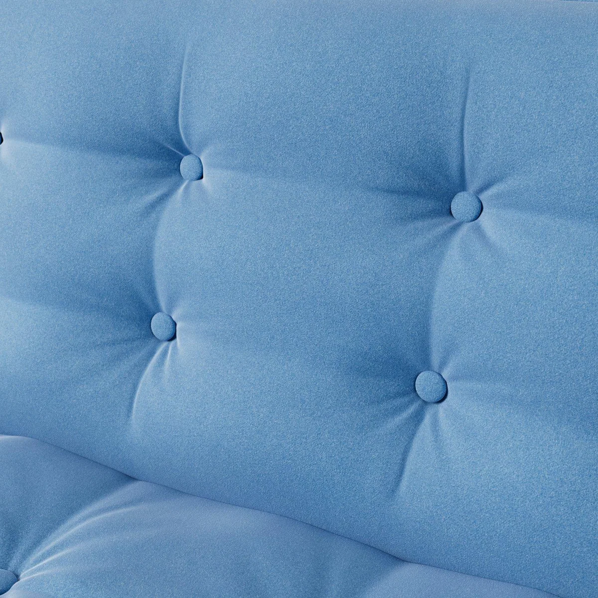 Habitat Fenner Velvet Armchair - Sky Blue - Dark Leg – image 6