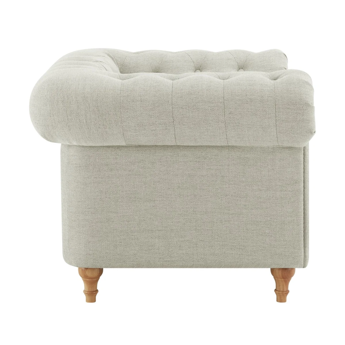 Habitat Chesterfield Fabric Armchair - Natural – image 5