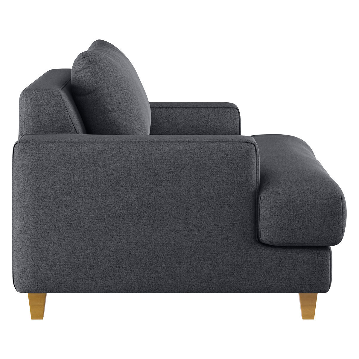 Wiltons Charcoal Grey Wool FaBric Armchair, Charcoal – image 4