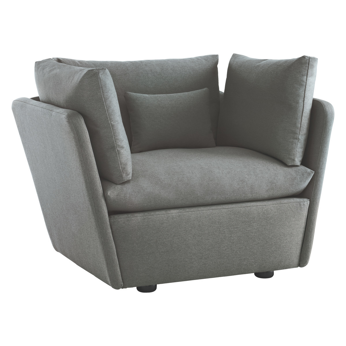 Kasha Charcoal Grey FaBric Armchair, Charcoal – image 3