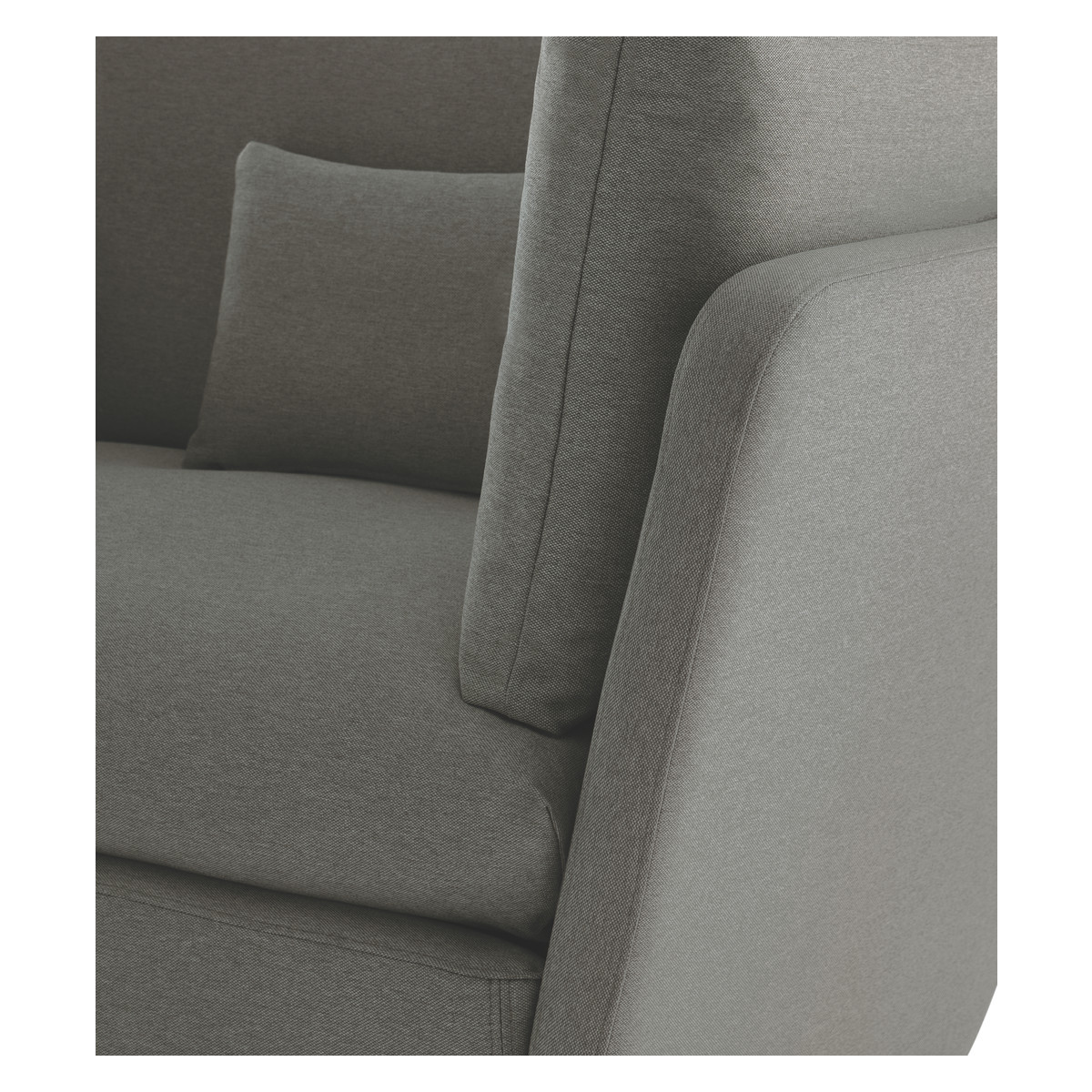 Kasha Charcoal Grey FaBric Armchair, Charcoal – image 6