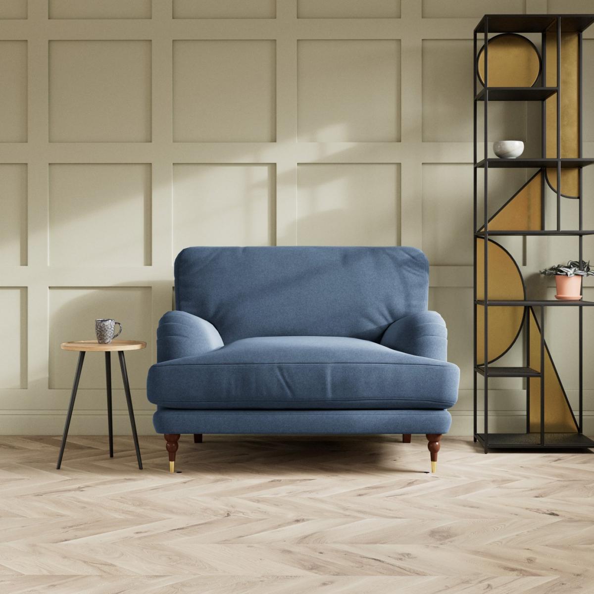 Swoon Charlbury Fabric Cuddle Chair- Indigo Blue – image 3