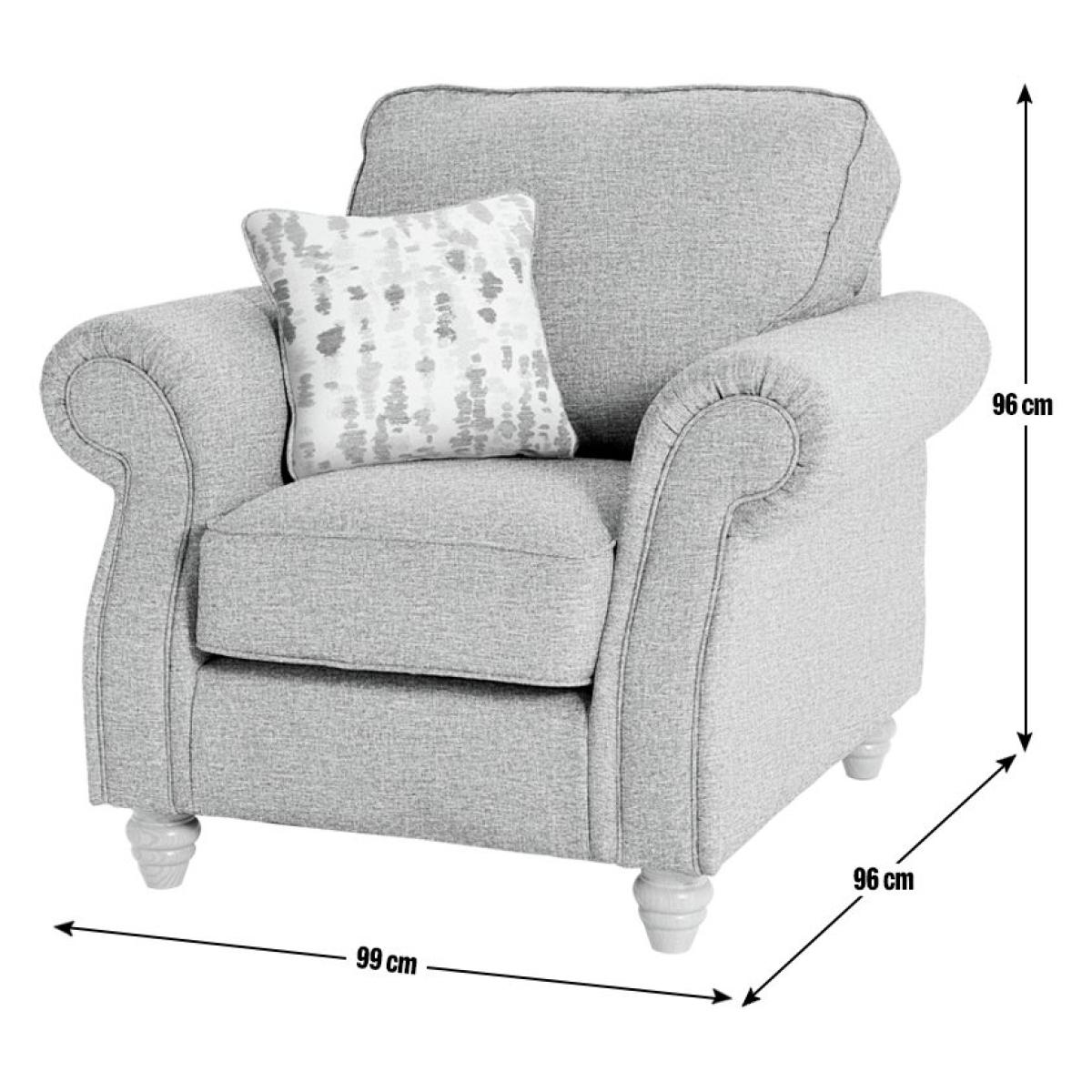 Habitat Wilfred Fabric Chair - Charcoal – image 3