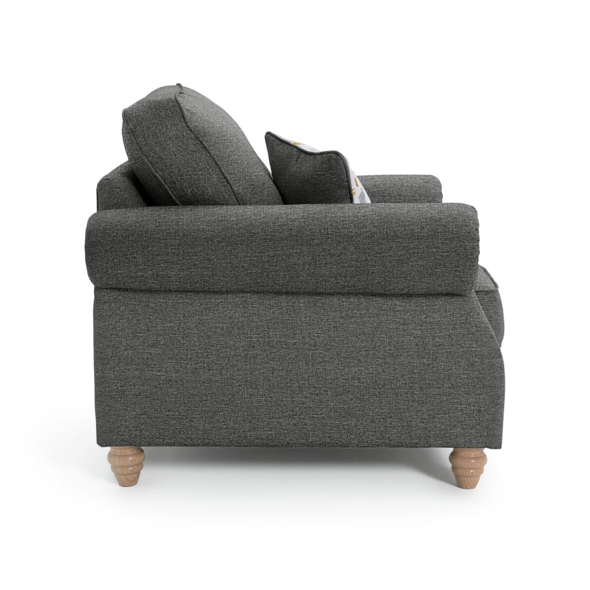 Habitat Wilfred Fabric Chair - Charcoal – image 6
