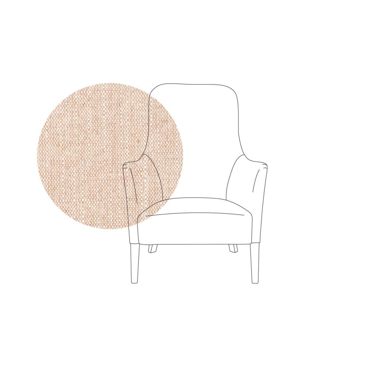 Heal's Pendel Armchair Varese Velvet Dove Walnut Feet - Heal's UK Furniture – image 12