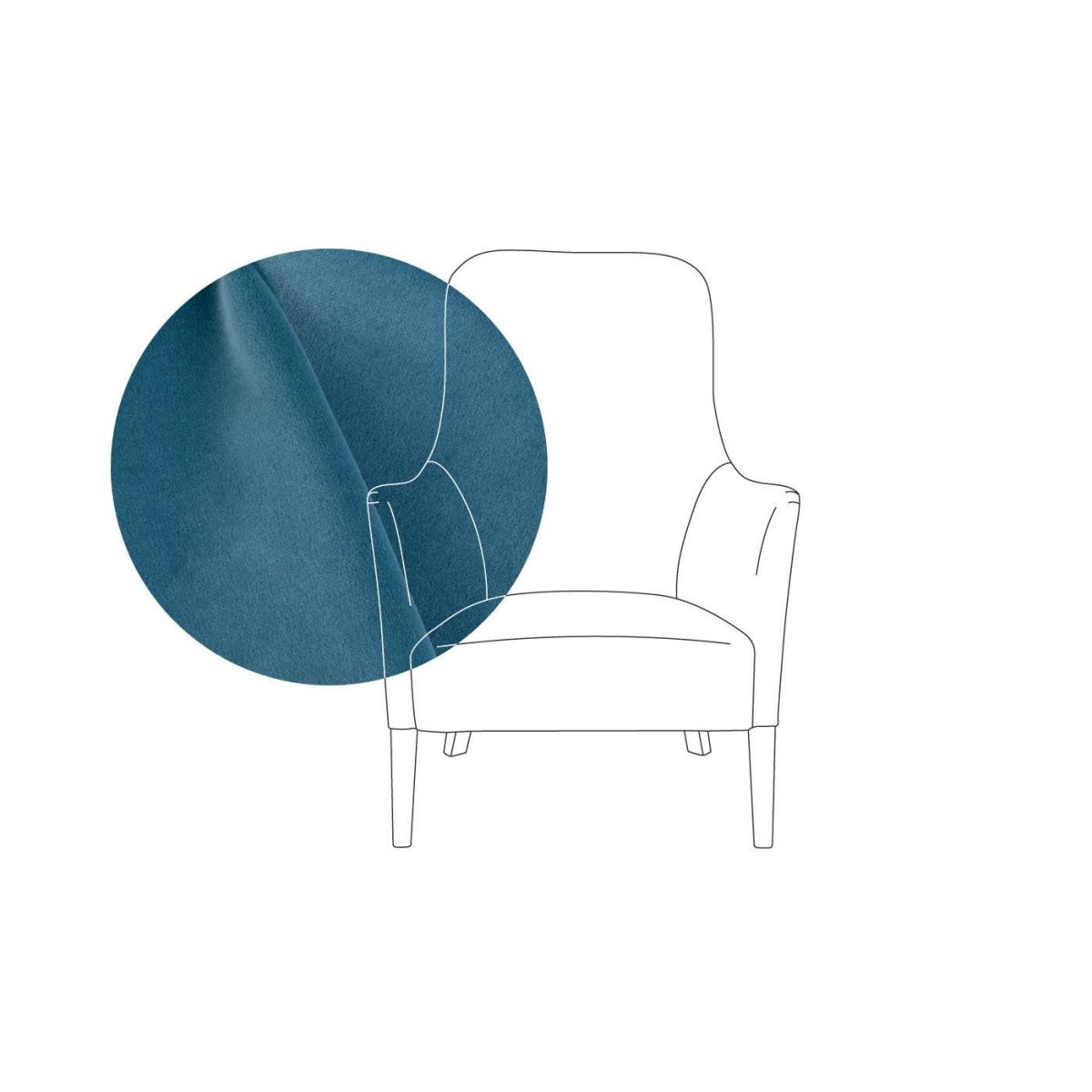 Heal's Pendel Armchair Varese Velvet Dove Walnut Feet - Heal's UK Furniture – image 17