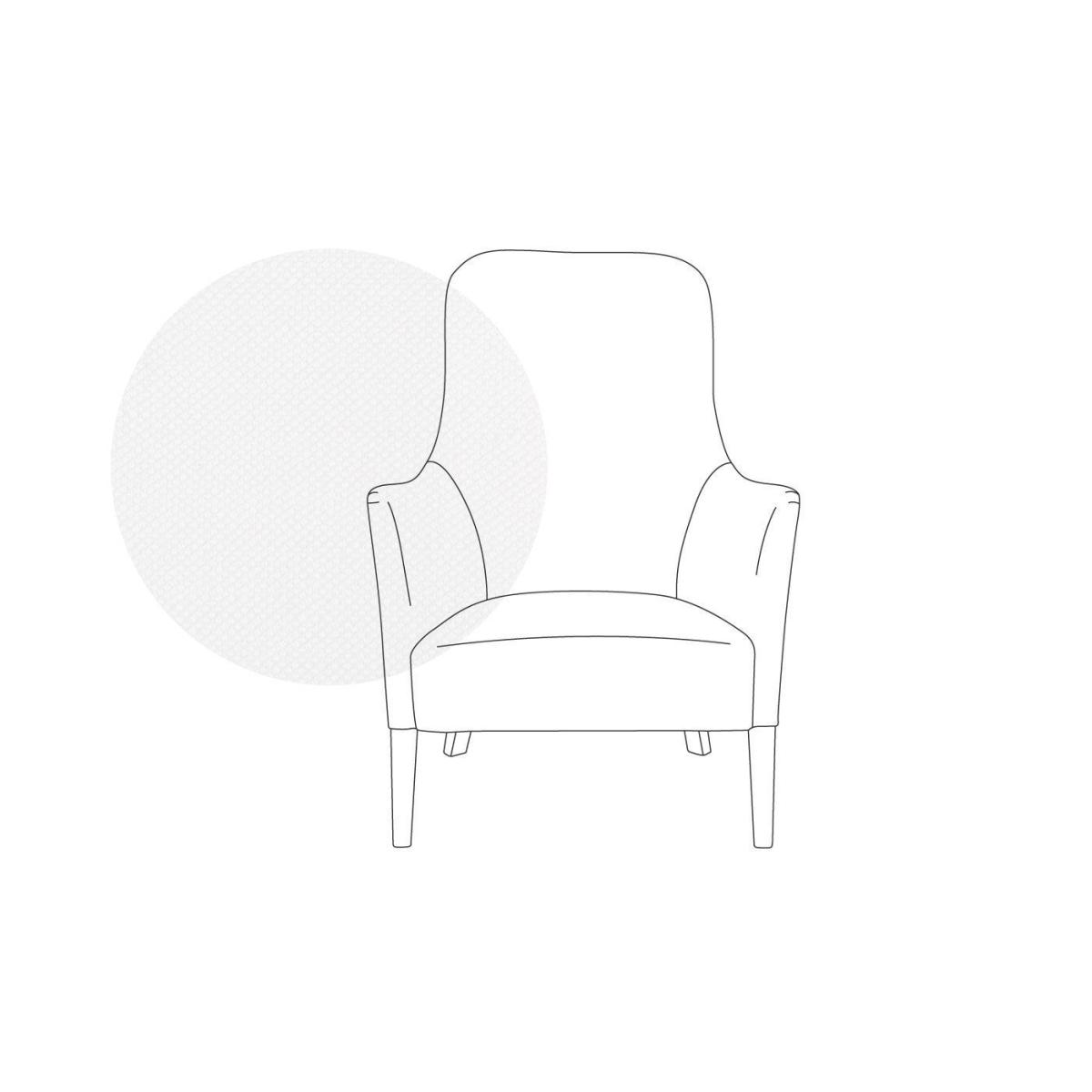 Heal's Pendel Armchair Varese Velvet Dove Walnut Feet - Heal's UK Furniture – image 7
