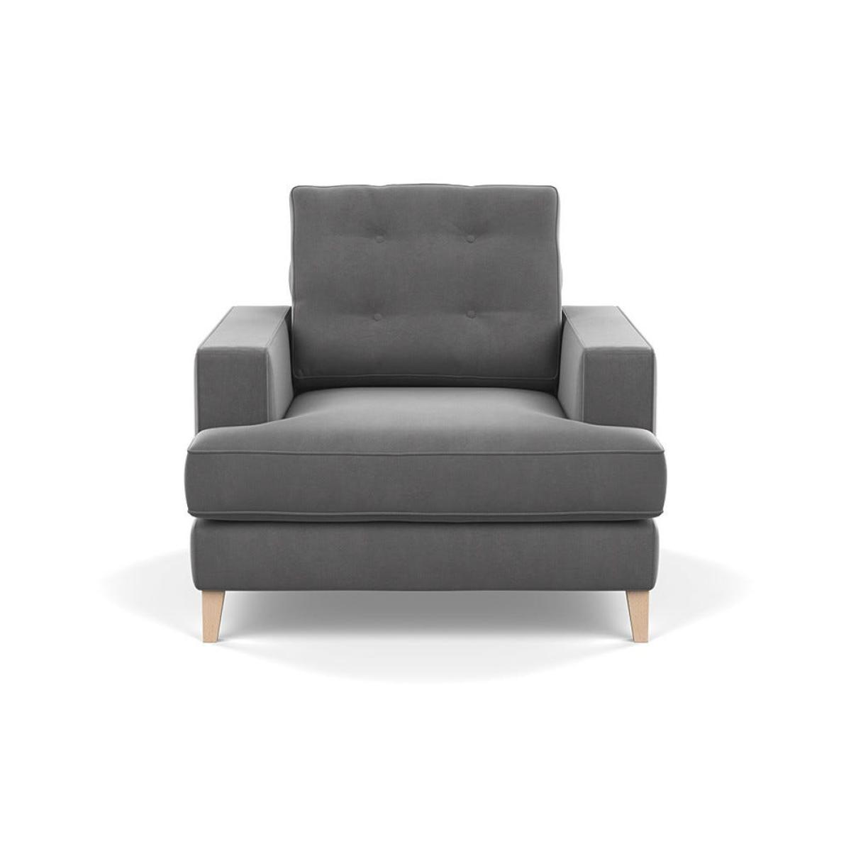 Heal's Mistral Armchair Smart Velvet Mercury Natural Feet – image 2