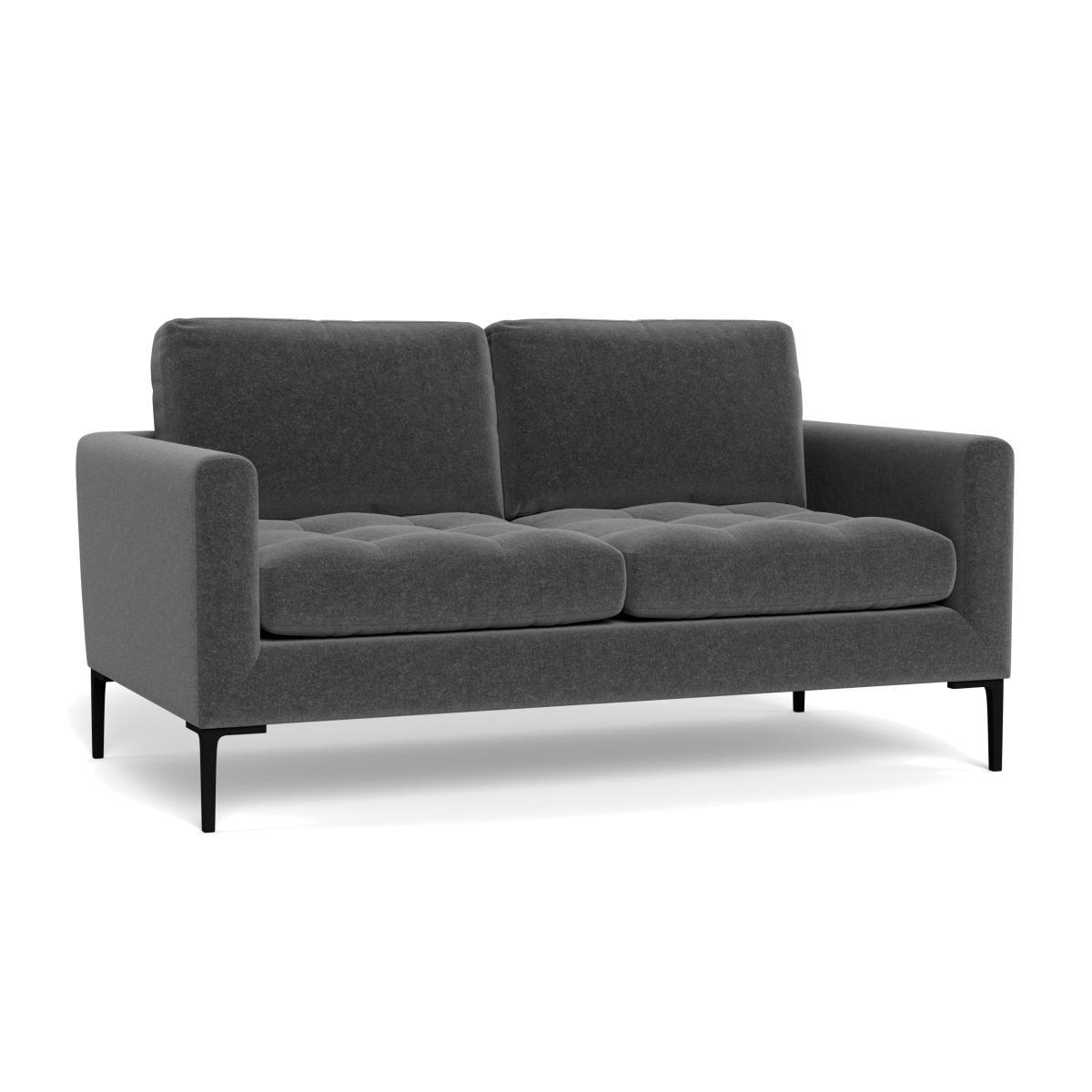 Heal's Eton 2 Seater Sofa Melton Wool Granite Brass Feet - Heal's UK Furniture – image 1