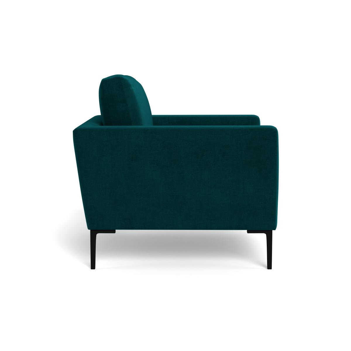 Heal's Eton Armchair Brushed Cotton Mist Black Feet – image 4