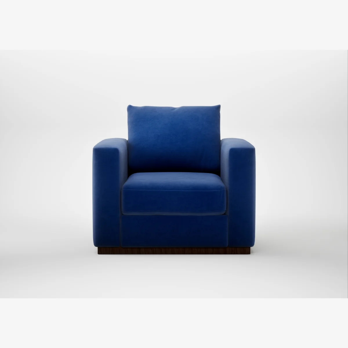 Heal's Trento Armchair Smart Luxe Velvet Azure – image 1