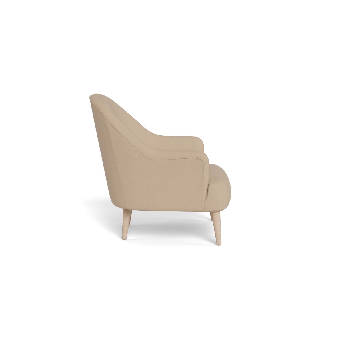 Heal's Elgin Chair Capelo Linen-Cotton Bamboo Black Feet – image 2