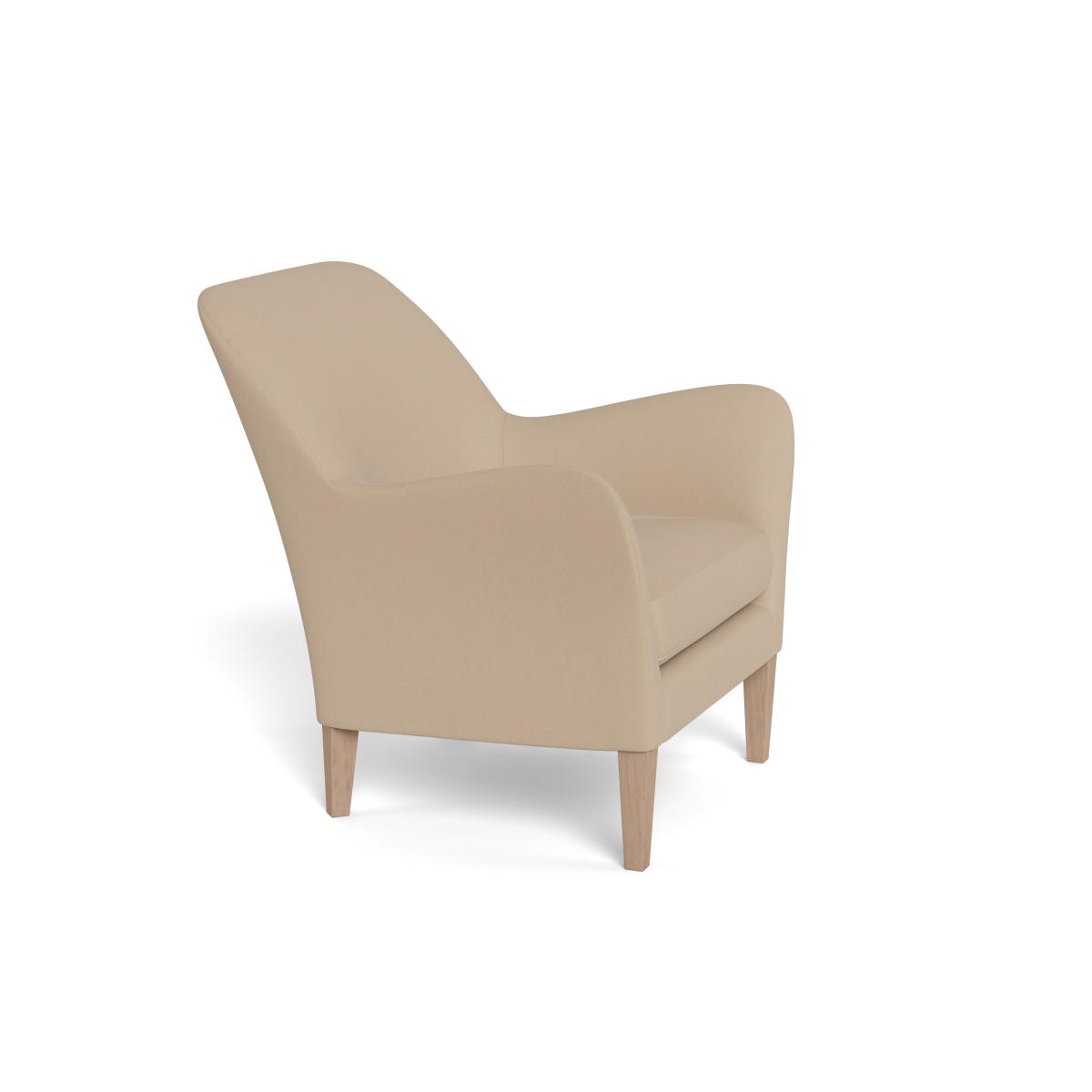 Heal's Wallis Armchair Capelo Linen-Cotton Bamboo Black Feet – image 2