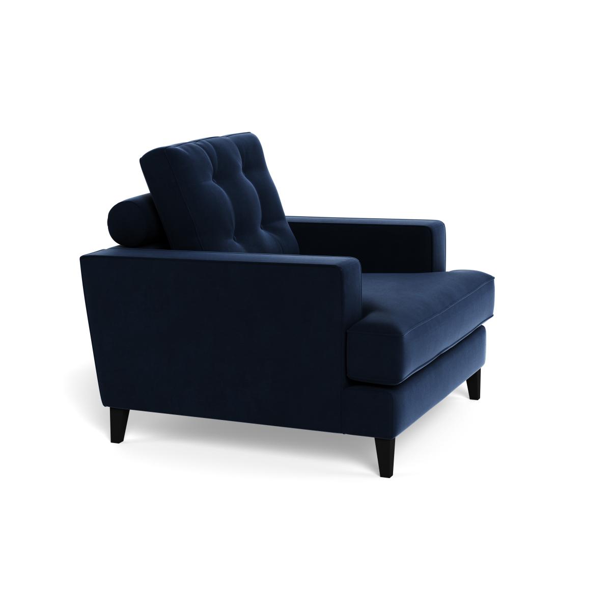 Heal's Mistral Armchair Smart Velvet Dusk Black Feet – image 3