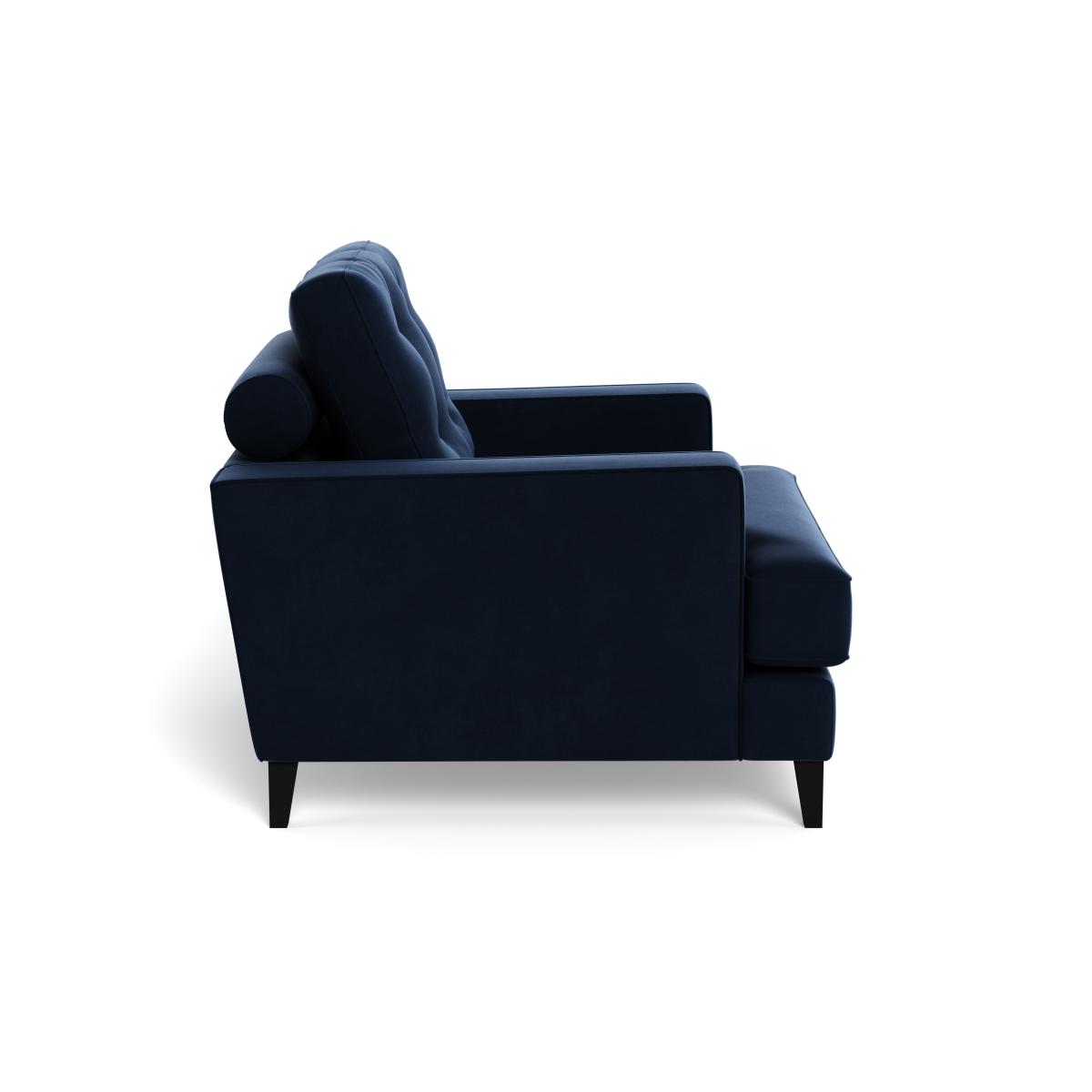 Heal's Mistral Armchair Smart Velvet Dusk Black Feet – image 4