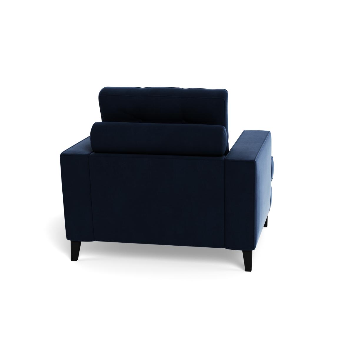 Heal's Mistral Armchair Smart Velvet Dusk Black Feet – image 6