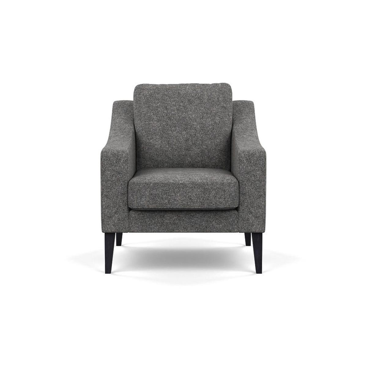 Heal's Richmond Armchair Melton Wool Shale BLACK – image 2
